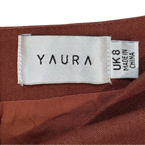 Yaura Toni Off The Shoulder Cut Out Midi Dress Size UK 10 US 6 - Picture 10 of 11